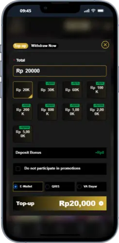 9kboss deposit screen