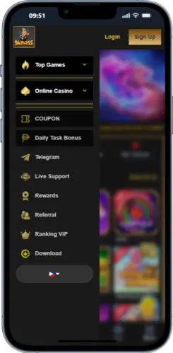 9kboss menu expanded with the “Download”